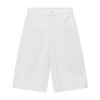 Mother Cropped Jeans, female, White, Size: W25 Super-High-Waist Culotte Cropped Jeans