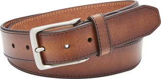 Fossil Mens Brown Leather Belt, Griffin Cognac, 36