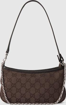 Gucci Gossip Small Shoulder Bag, Beige, GG Canvas