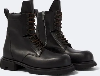 Rick Owens Army Gabe leather combat boots