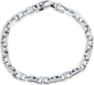 Pompeii3 Mens 14k Gold (22gram) or Platinum (35gram) 6mm Link Bracelet 8.5