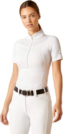 Ariat Womens Ascent Show Shirt in White, Size X-Small, by Ariat