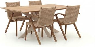 Bellagio la vita attrattiva Bellagio Tredozio/Furato 180cm dining tuinset 5-delig