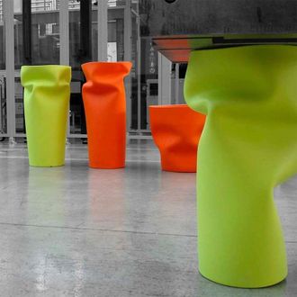 Plust Maceta De Jard&iacute;n Al Aire Libre De Dise&ntilde;o Moderno Saving / Space / Vase - Blanco