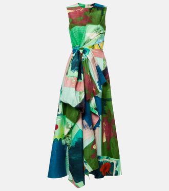 Roksanda Ilincic Nura bow-detail cotton cocktail dress