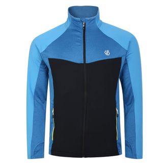 Dare 2B Dare 2B Heren Substratum Core Stretch Full Zip Midlayer (Golfslag/Grijs/Diep Water)