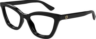 Gucci Emblem Optisch Montuur - Dames - Brillen - Zwart - 51 MM - Accessoires