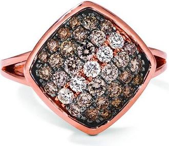 Le Vian Chocolate Ombre 14K Rose Gold 1.03 Ct. Tw. Diamond Cocktail Ring