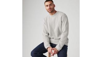 Levi's Long Sleeve Relaxed Thermal Tee - Mens - XL - Grey