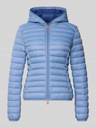 Save The Duck Slim Fit Steppjacke im Zweiwegerei&szlig;verschluss Modell Daisy in Bleu, Gr&ouml;&szlig;e XXL