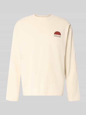 Selected Relaxed Fit T-Shirt aus reiner Baumwolle Modell AXMAX in Offwhite, Gr&ouml;&szlig;e XXL