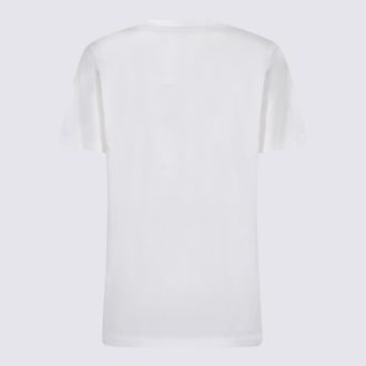 Blumarine Womens T-Shirts And Polos Natural White-Crysta _co White/crysta