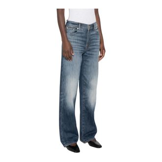 7 For All Mankind Stovepipe Straight - Dames - Jeans - Blauw - Maat: W29 Katoen