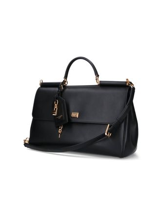 Dolce & Gabbana Womens Bags Black Calf Leather