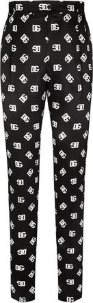 Dolce & Gabbana Pantaloni con logo - Nero