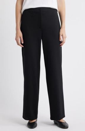 Eileen Fisher Straight Fit Pants in Black at Nordstrom Rack, Size Xx-Small