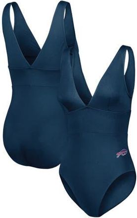 Tommy Bahama Womens Tommy Bahama Royal Buffalo Bills Palm Modern V-Neck One-Piece Swimsuit at Nordstrom, Size 8