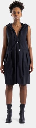 Comme Des Gar&ccedil;ons Womens Black Hooded Playsuit Jumpsuits Dress