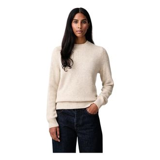Barbour Woodhouse Crewneck Sweater - Dames - Truien - Beige - Maat: M Wol