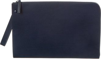 The Row Leather Clutch