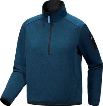 Arc'teryx Covert Zip Neck Fleecepullover für Damen | blau