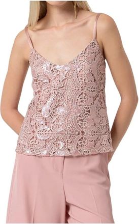 Fracomina Sleeveless Tops, female, Pink, Size: L Top