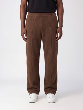Ami Pantaloni jogging in misto cotone con logo monogram ricamato