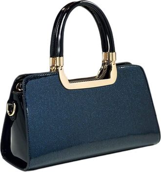 Generic Leather Purses and Handbags for Women Medium Crossbody Bag Top Handle Tote Bags Ladies Satchel Shoulder Bags (Blue)