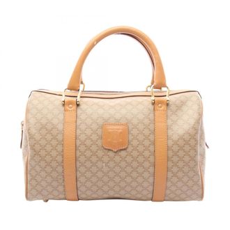 Celine Macadam Beige Brown Coated Canvas Handbag Tote Bag (Pre-Owned)