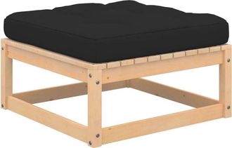 vidaXL Taburetes De Jard&iacute;n Con Cojines Madera Maciza De Pino Vidaxl