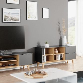Vicco Mobile tv Nautica, Antracite, 134 x 61 cm, Vicco