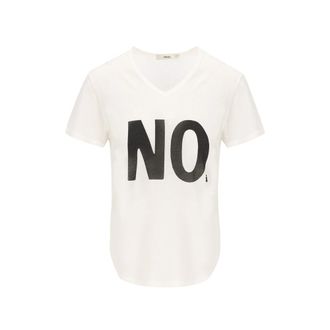 Fendi Ivory Jersey T-shirt With Noi Print