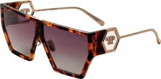 Philipp Plein Womens SPP040M 65 0728 Sunglasses - Brown - One Size