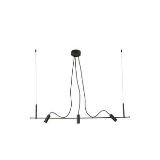 Faro Barcelona Faro Clap Linear 3x6W Lampada a sospensione da soffitto per esterni, nera, IP65 3000K