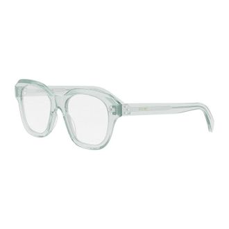 Celine CL50124I093 Square Transparent Acetate Eyeglasses - Green