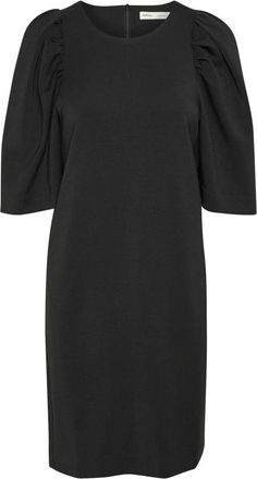 Inwear Elegante Zwarte Jurk met &frac34; Mouwen - Dames - Korte kleedjes - Zwart - S - Kleedjes