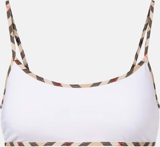 Burberry Self-tie bikini top