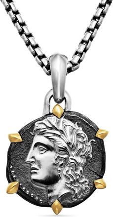 David Yurman Pendente Virgo in oro giallo 18kt e argento sterling (33mm)