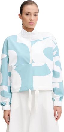 Sportalm Sweatshirt met korte rits - Dames - Zomerjassen - Blauw - L - Jassen