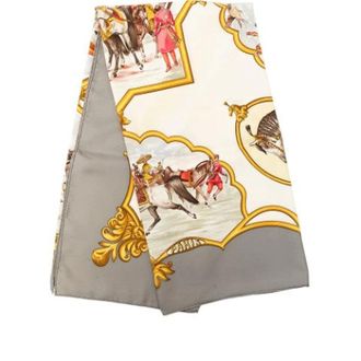 Herm&egrave;s Pre-owned Les Chevaux des Moghols Sjaal - Dames - Pre-owned - Veelkleurig - Maat: ONE Size Zijde