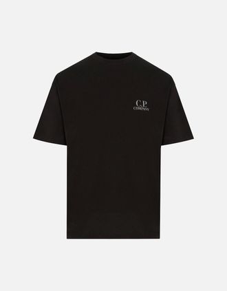 C.P. Company Mens 30/1 Cotton T-Shirt Black - Size: 44
