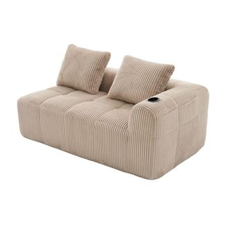 Urban Meuble Sof&aacute; de 2 plazas en pana beige