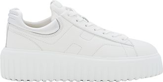 Hogan Nappa Leather Lace-Up Sneakers with Memory Foam Footbed
