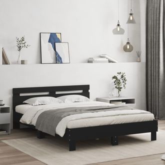 Berkfield Home Bed Frame without Mattress Black 150x200 cm King Size