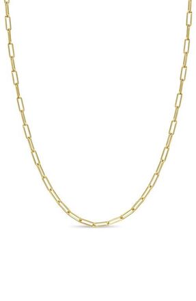 Zo&euml; Chicco Small Paper Clip Chain Necklace in 14K Yg at Nordstrom, Size 18