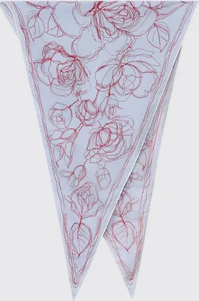 Fabiana Filippi Foulard in pura seta con stampa floreale e design asimmetrico