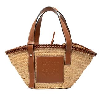 Loewe Pre-owned Loewe Small Raffia Anagram Basket Tote Ladies M3JFVEPVA6S9R7GV