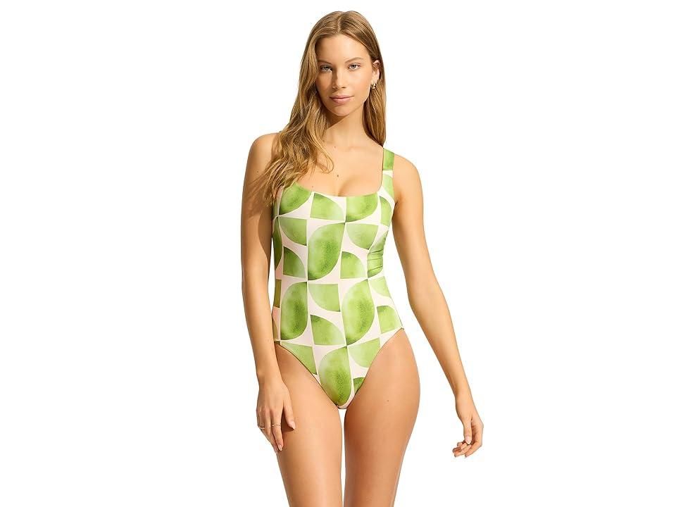 Women's Seafolly One-Piece Swimsuits One Piece Bathing Suit up