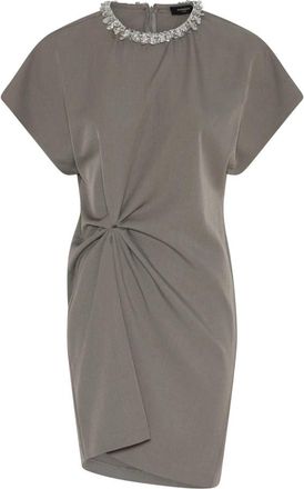 Bruuns Bazaar Syagrus BBAriala Dress - Dames - Feestkleedjes - Grijs - L - Leer - Kleedjes
