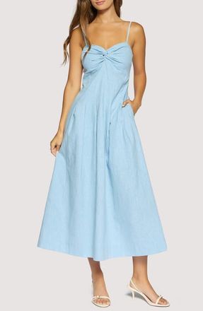 Lost + Wander Coastal Voyage Linen & Cotton Dress in Light Blue at Nordstrom, Size X-Small
